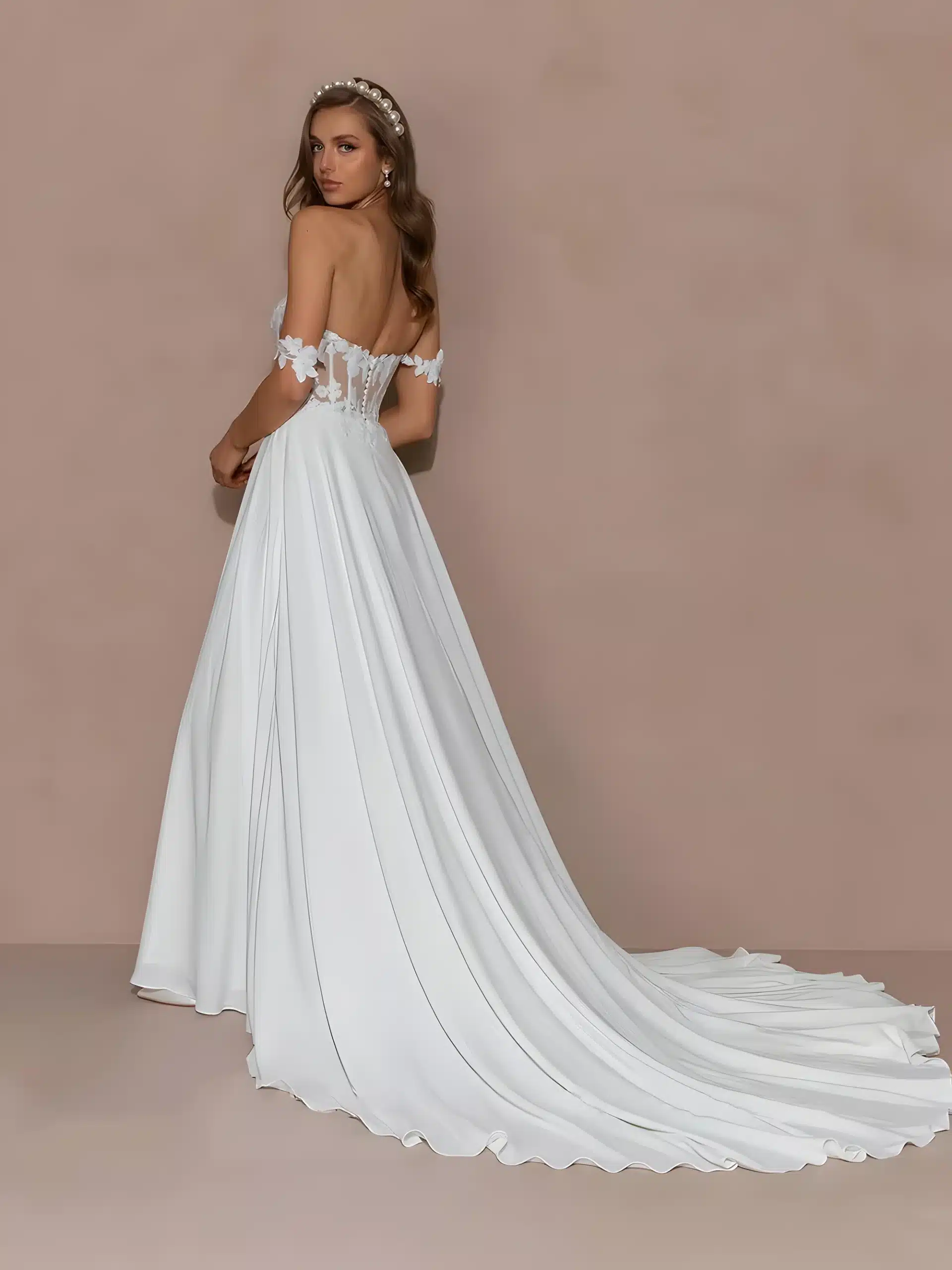 Robe de Mariage dos ouvert et nu