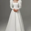Robe de mariée structurée avec manches longues