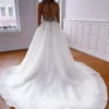 Robe de mariée au dos nu intégral avec éléments de maintien spaghetti
