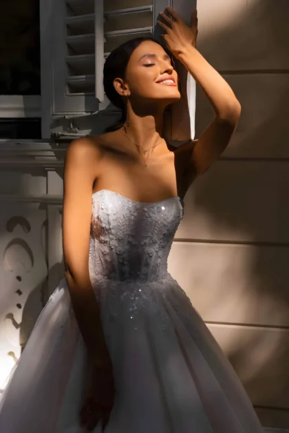 Robe de mariée mariage romantique avec bustier cintré