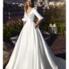 Robe de Mariée silhouette trapèze façon bohème romantique