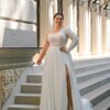 Robe de mariage pour grande taille plein d'éclat pour une entrée majestueuse