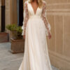 Robe Mariage Romantique Champêtre en mousseline fluide et légère