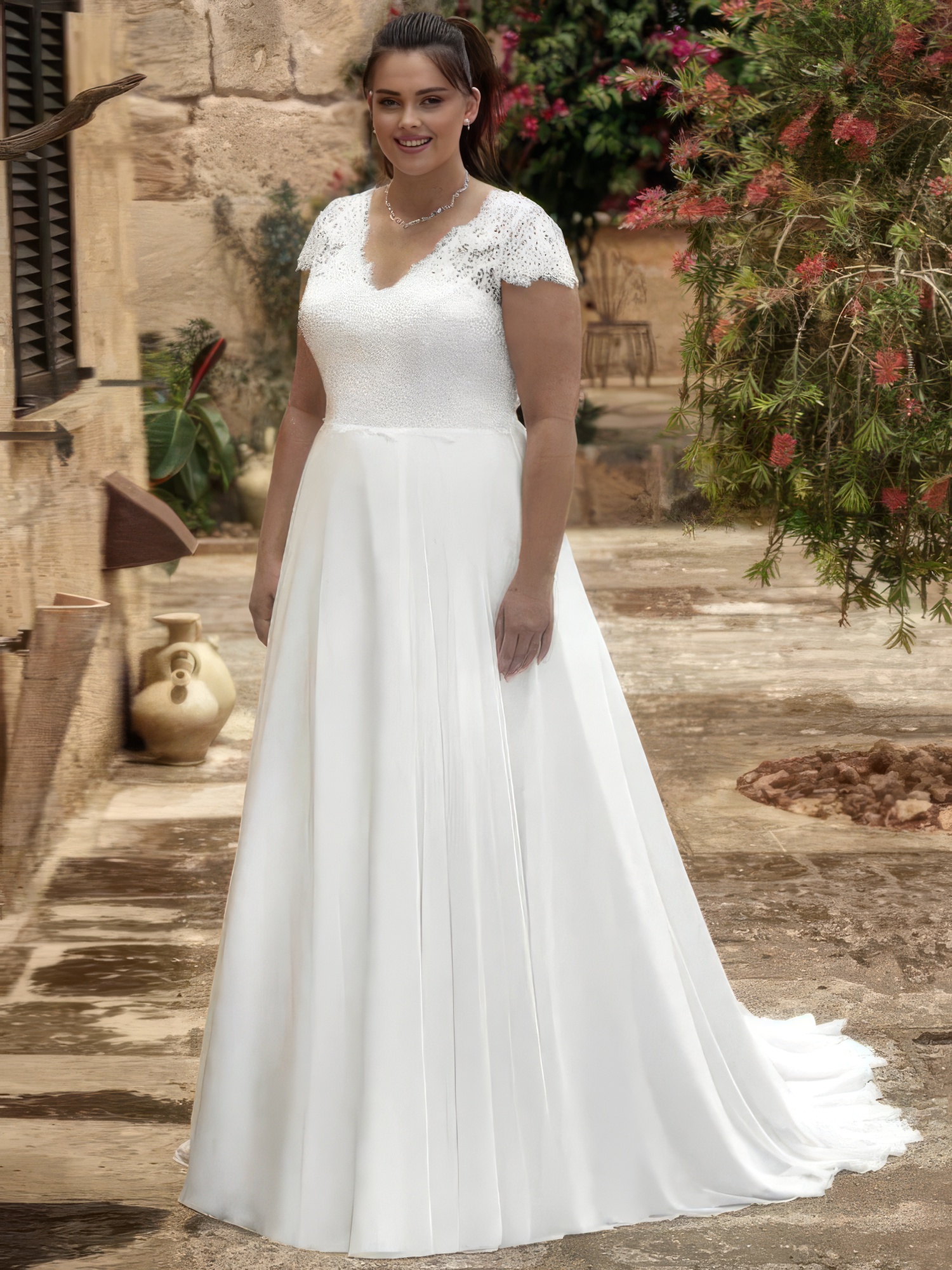 Domitille - robe de mariée sur mesure - Le Palais de la Mariée