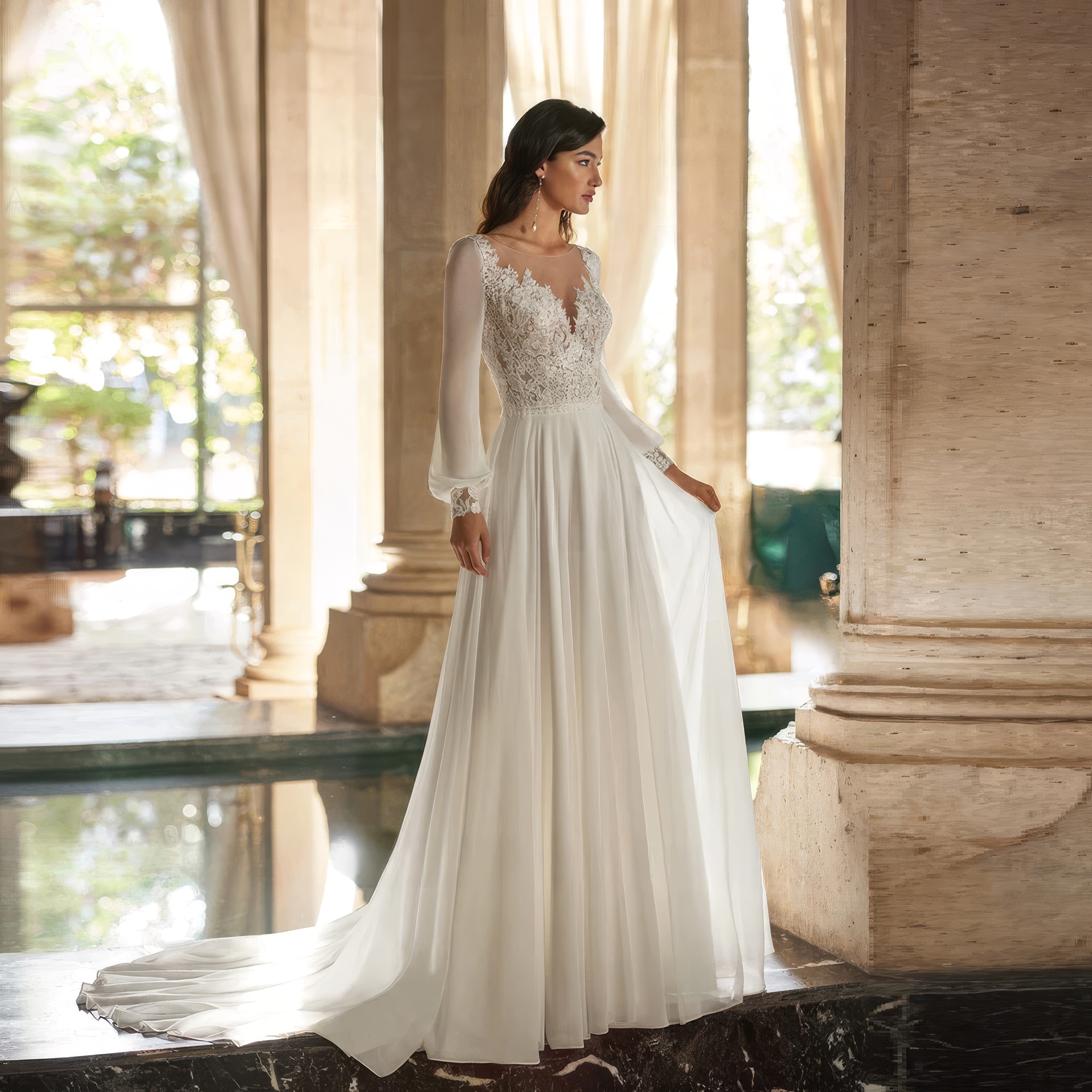 Adrienne - robe de mariée sur mesure - Le Palais de la Mariée