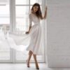 Robe de mariage romantique silhouette légère et classique parfaite pour le civil