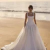 Robe de Noce style Princesse Romantique en Organza